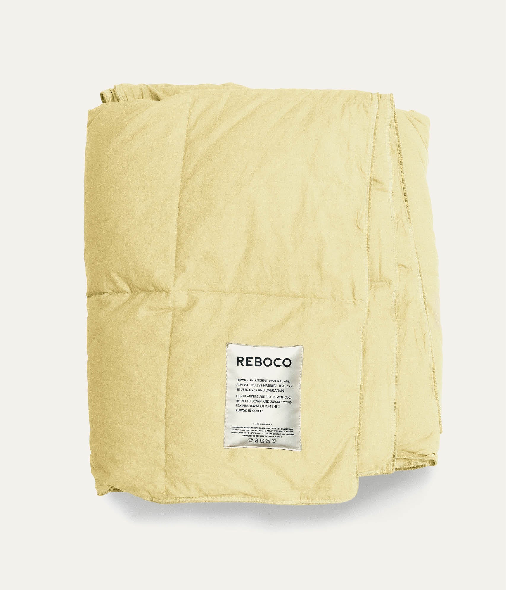 Down blanket, Pale banana
