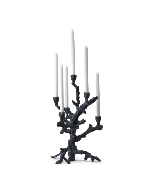 Ljusstake i svart färg